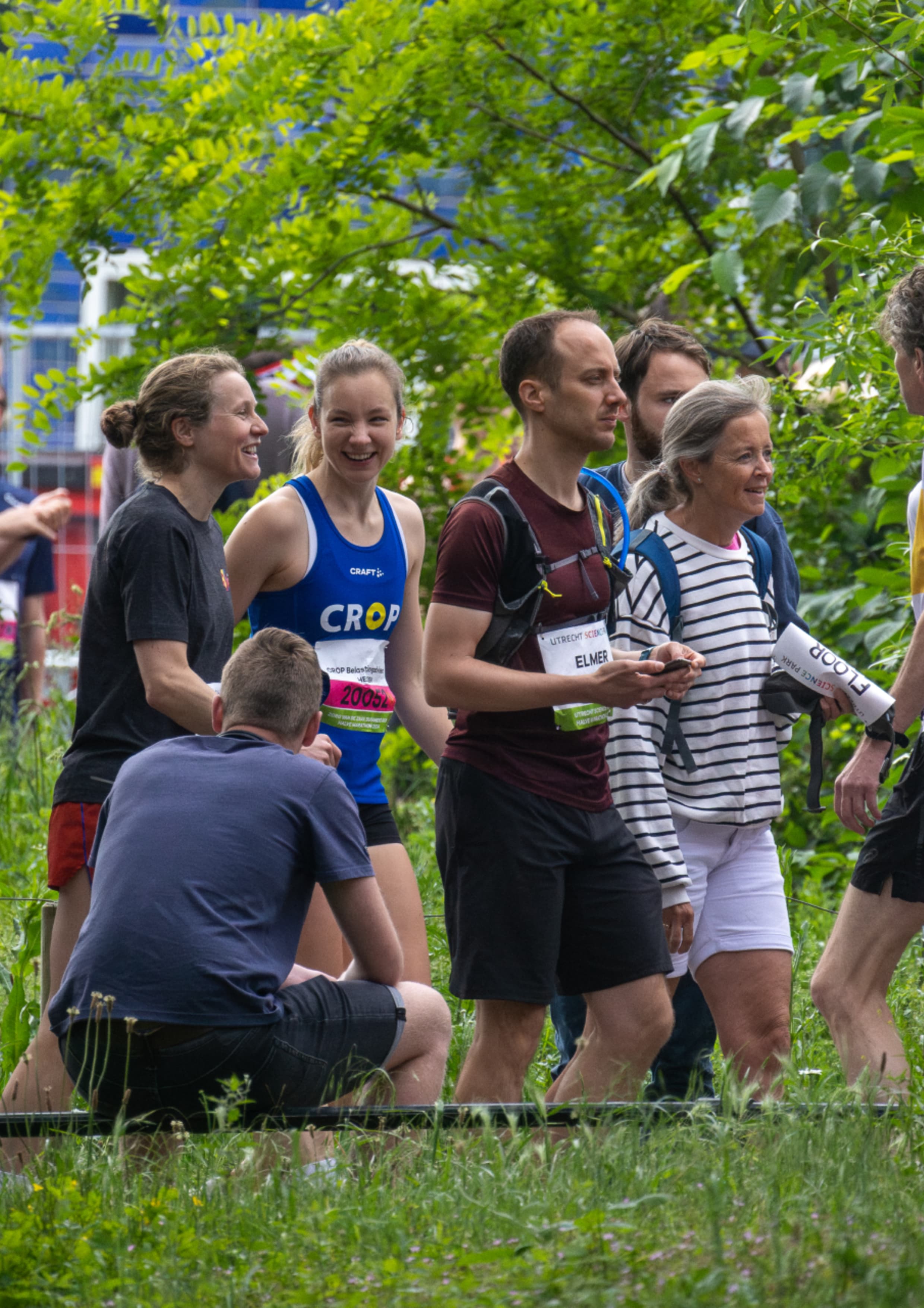 A group out on a run together